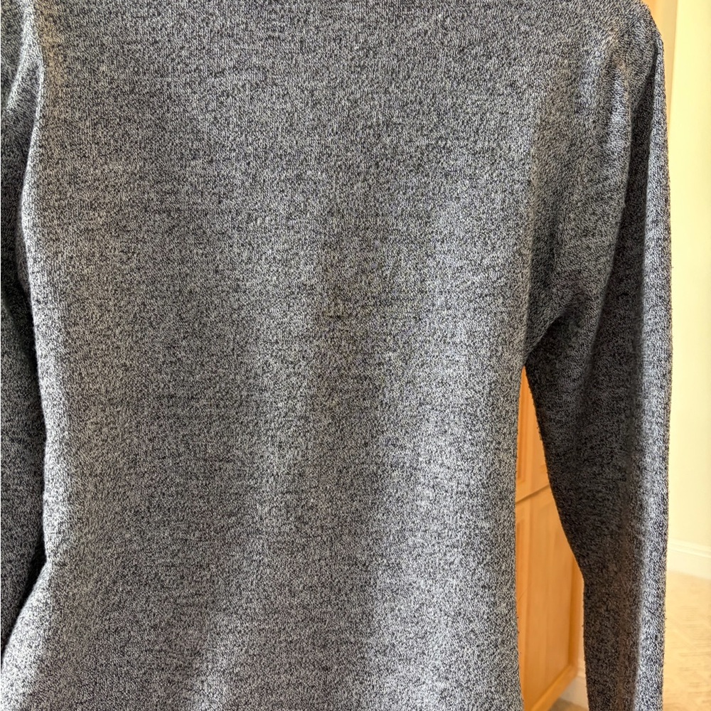Heather Gray Cardigan Sweater. - Picture 5 of 7